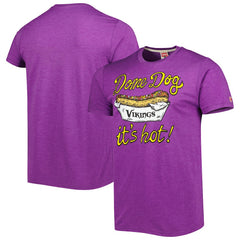 Minnesota Vikings Homage Dome Dog Hyper Local Tri-Blend T-Shirt Purple