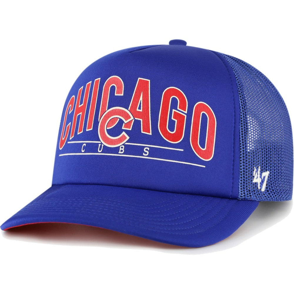 Chicago Cubs '47 Backhaul Foam Trucker Snapback Hat - Royal - 47 brand on Sale