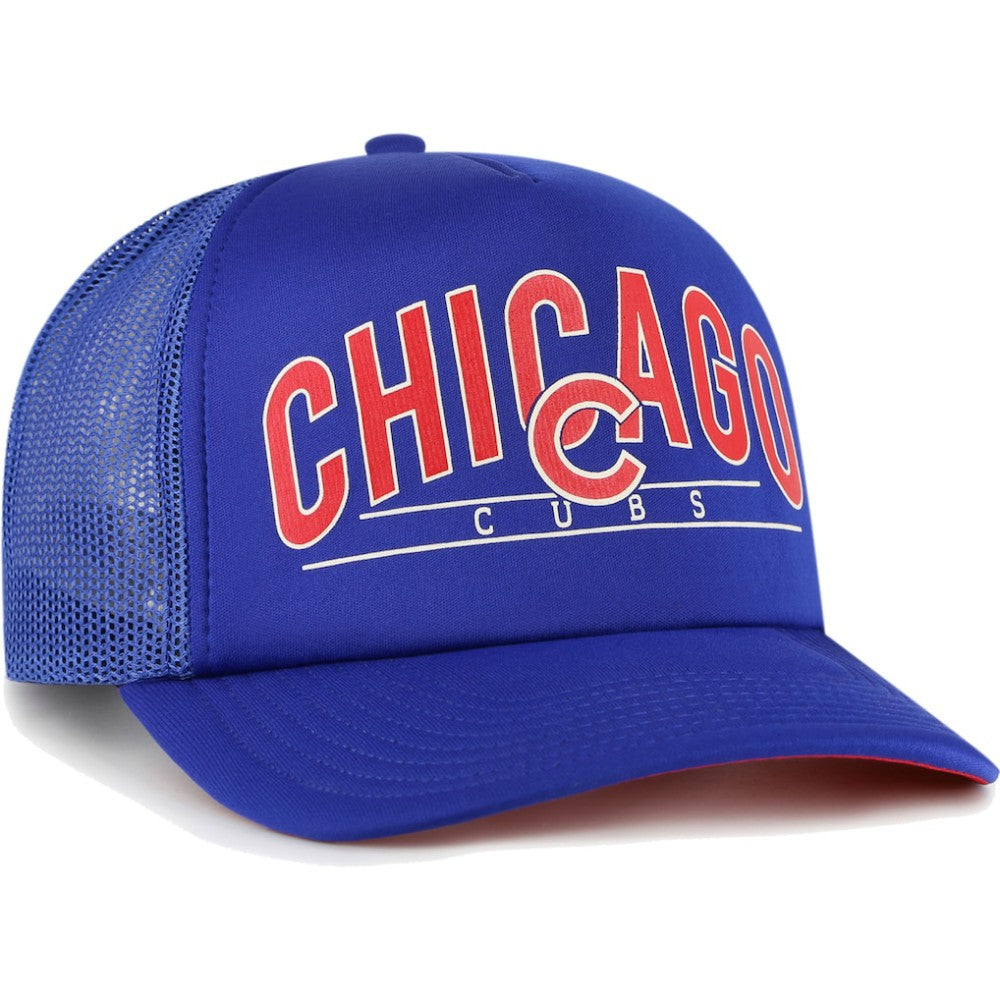 Chicago Cubs '47 Backhaul Foam Trucker Snapback Hat - Royal - 47 brand on Sale