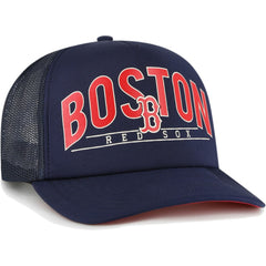 Boston Red Sox '47 Backhaul Foam Trucker Snapback Hat - Navy - 47 brand Online
