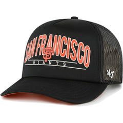 San Francisco Giants '47 Backhaul Foam Trucker Snapback Hat - Black - 47 brand Sale