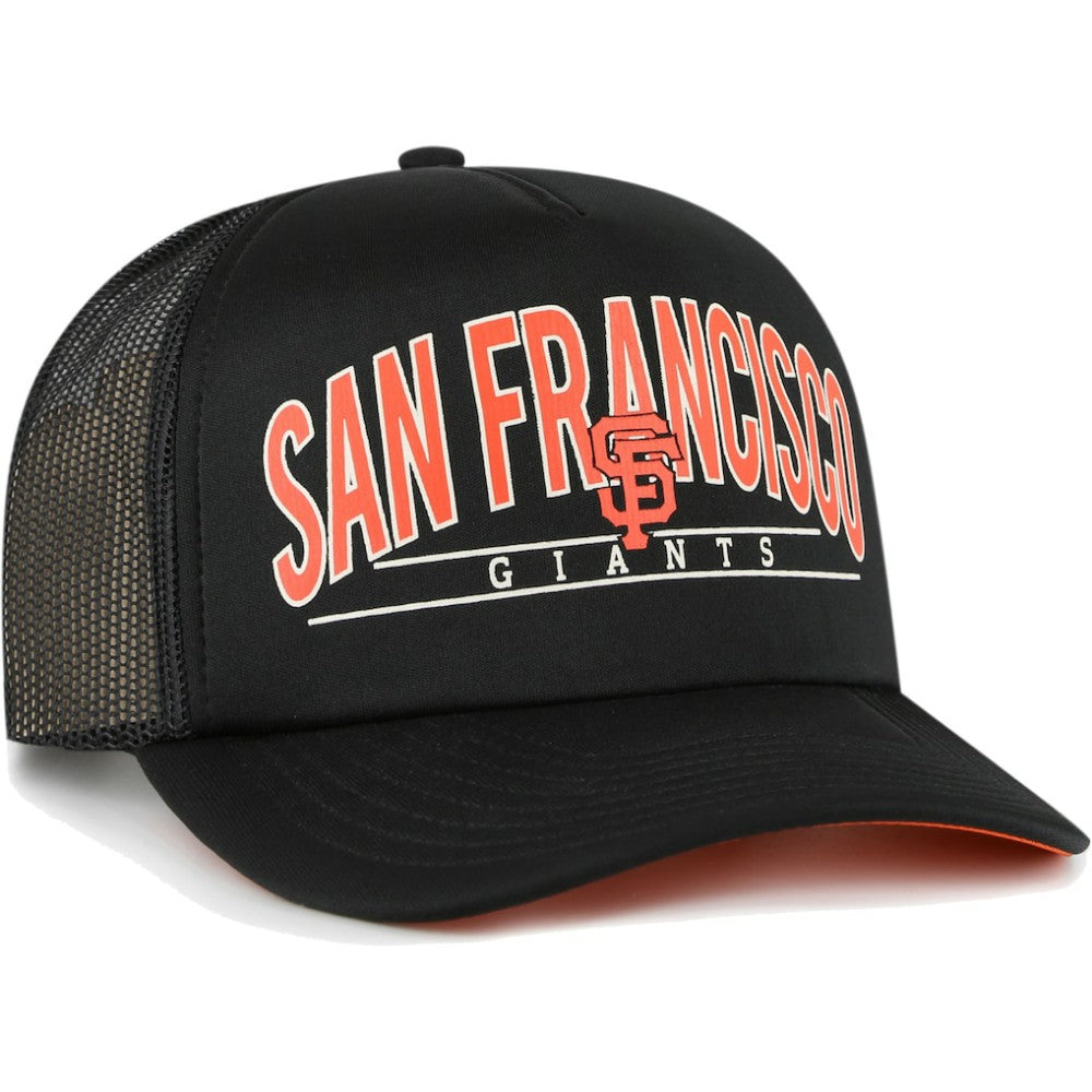 San Francisco Giants '47 Backhaul Foam Trucker Snapback Hat - Black - 47 brand Sale