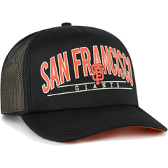 San Francisco Giants '47 Backhaul Foam Trucker Snapback Hat - Black - 47 brand Sale