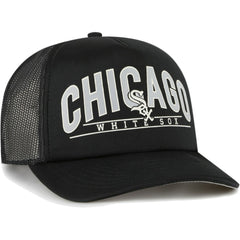 Chicago White Sox '47 Backhaul Foam Trucker Snapback Hat - Black - 47 brand on Sale