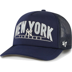 New York Yankees '47 Backhaul Foam Trucker Snapback Hat - Navy - 47 brand Discount