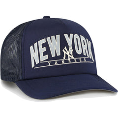 New York Yankees '47 Backhaul Foam Trucker Snapback Hat - Navy - 47 brand Discount