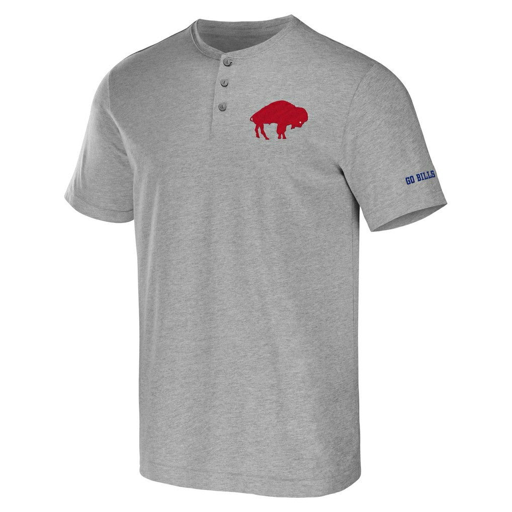 Fanatics Buffalo Bills NFL x Darius Rucker Collection Henley T-Shirt Heathered Gray
