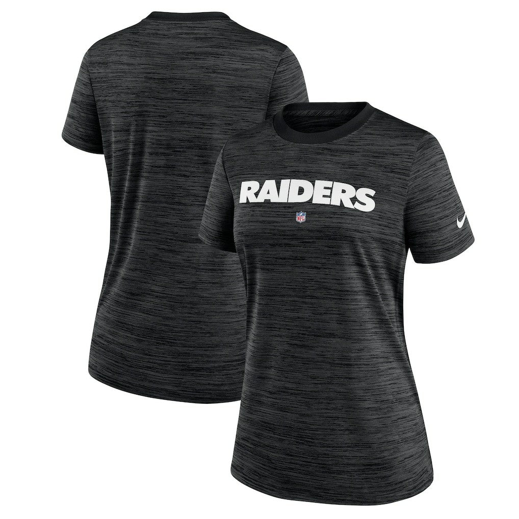 Nike Las Vegas Raiders Women's Sideline Velocity Performance T-Shirt Black