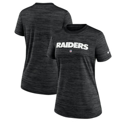 Nike Las Vegas Raiders Women's Sideline Velocity Performance T-Shirt Black