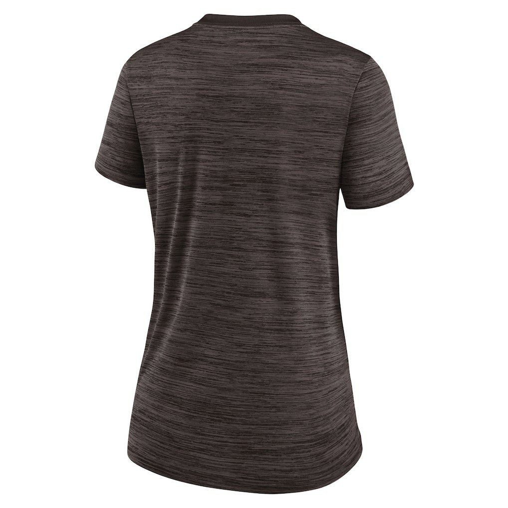Nike Cleveland Browns Women's Sideline Velocity Performance T-Shirt Brown