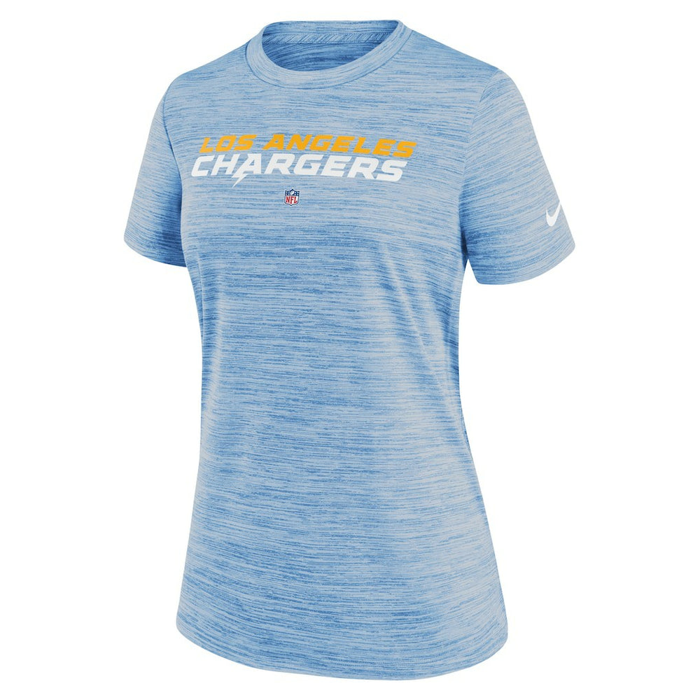 Nike Los Angeles Chargers Women's Sideline Velocity Performance T-Shirt Powder Blue