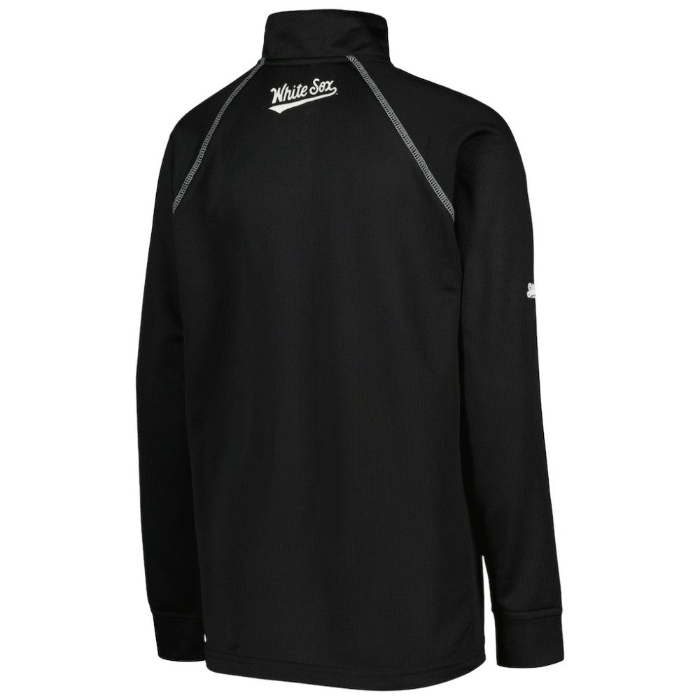 Chicago White Sox Stitches Youth Team Raglan Quarter-Zip Jacket - Black - MLB Online