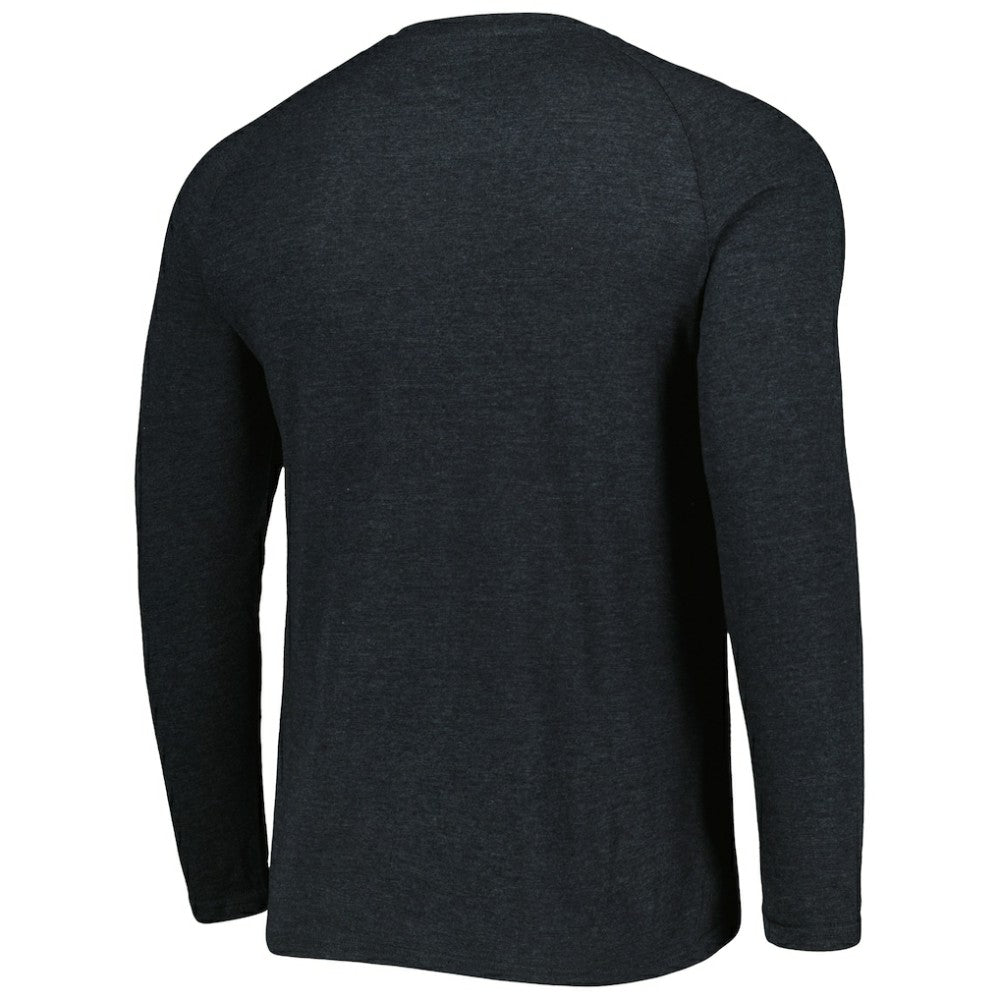 Chicago White Sox Concepts Sport Inertia Raglan Long Sleeve Henley Top - Heather Black - MLB Sale