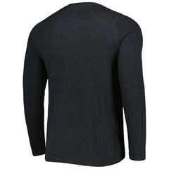 Chicago White Sox Concepts Sport Inertia Raglan Long Sleeve Henley Top - Heather Black - MLB Sale