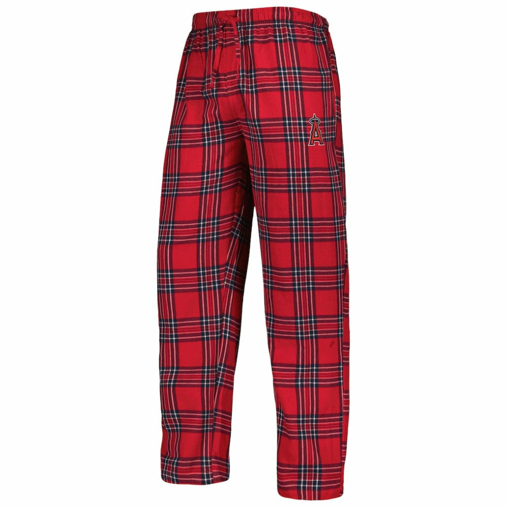 Los Angeles Angels Concepts Sport Badge Top & Pants Sleep Set - Red/Navy - MLB Lifestyle
