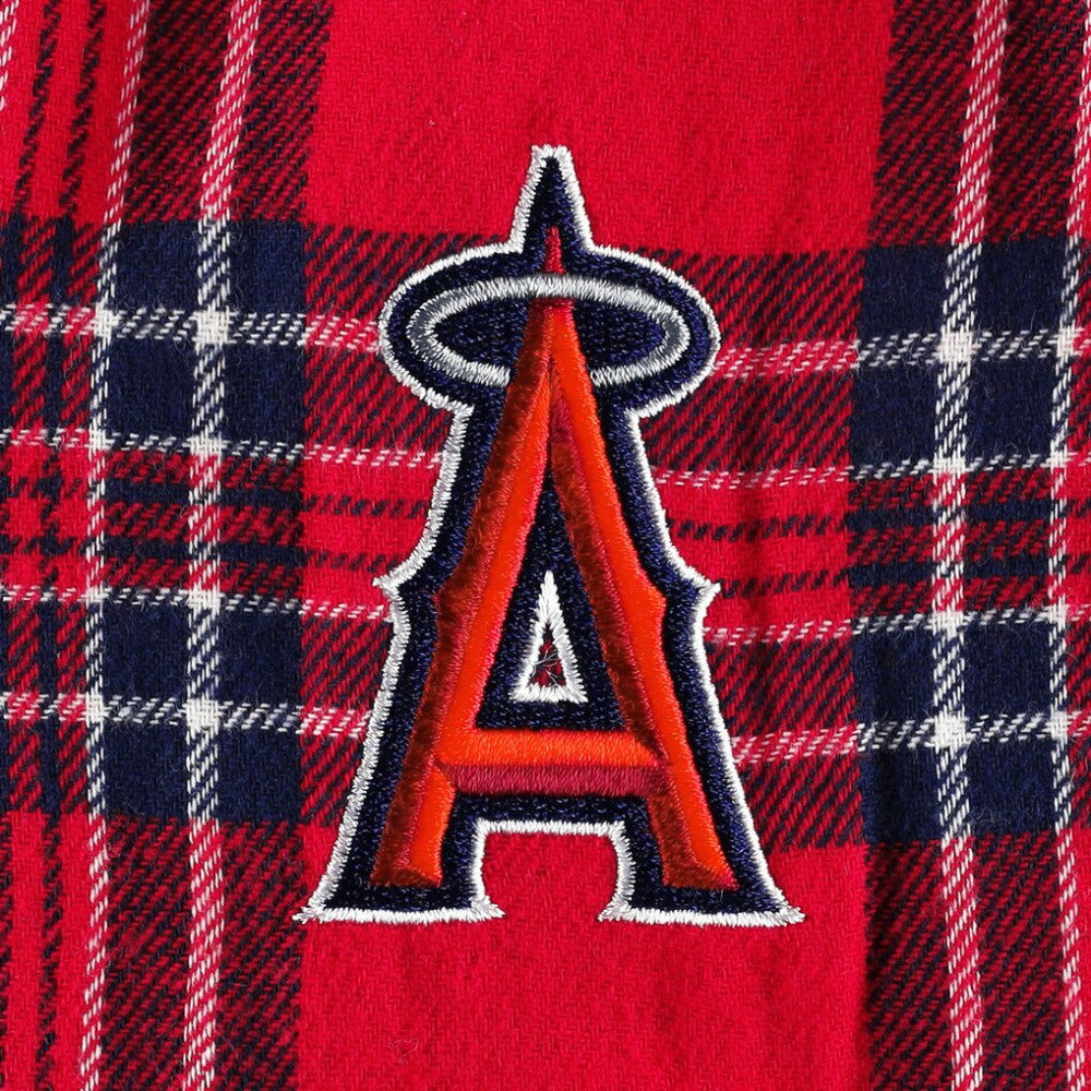 Los Angeles Angels Concepts Sport Badge Top & Pants Sleep Set - Red/Navy - MLB Lifestyle