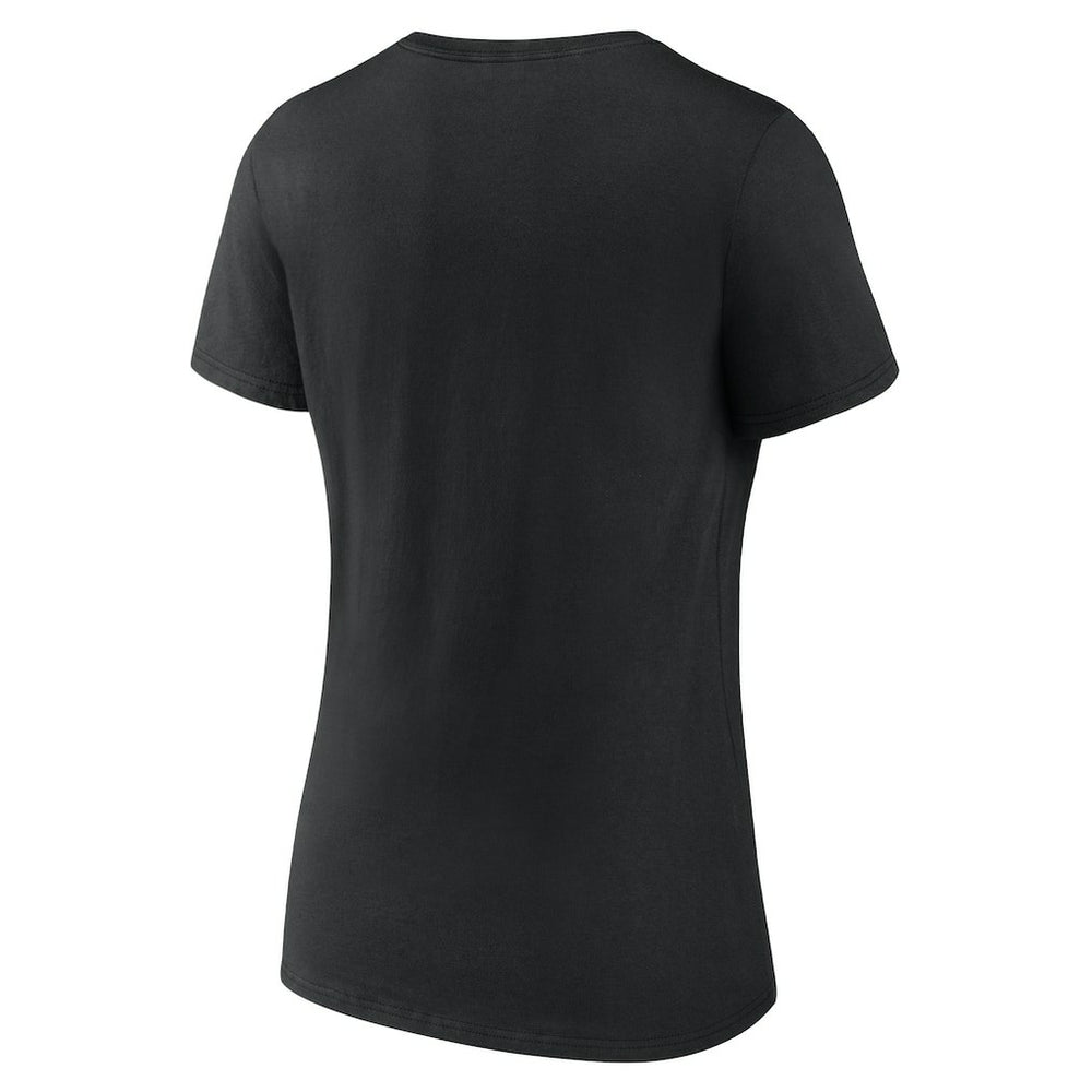 Fanatics New Orleans Saints Women's Shine Time V-Neck T-Shirt Black
