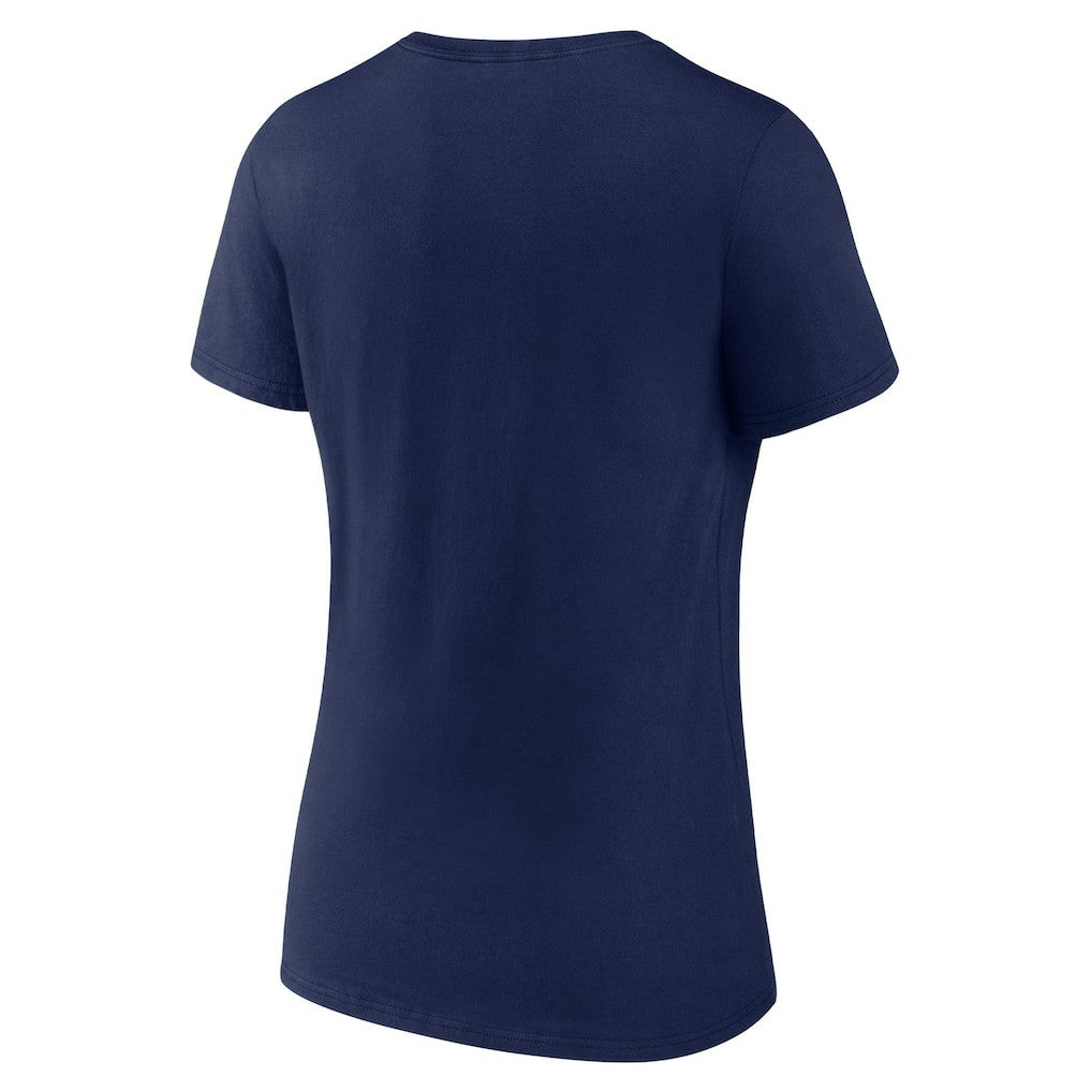 Fanatics New England Patriots Women's Shine Time V-Neck T-Shirt Navy