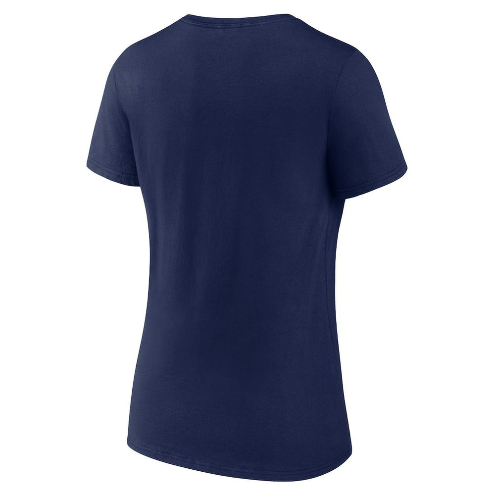 Fanatics New England Patriots Women's Shine Time V-Neck T-Shirt Navy