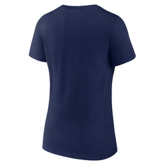Fanatics New England Patriots Women's Shine Time V-Neck T-Shirt Navy