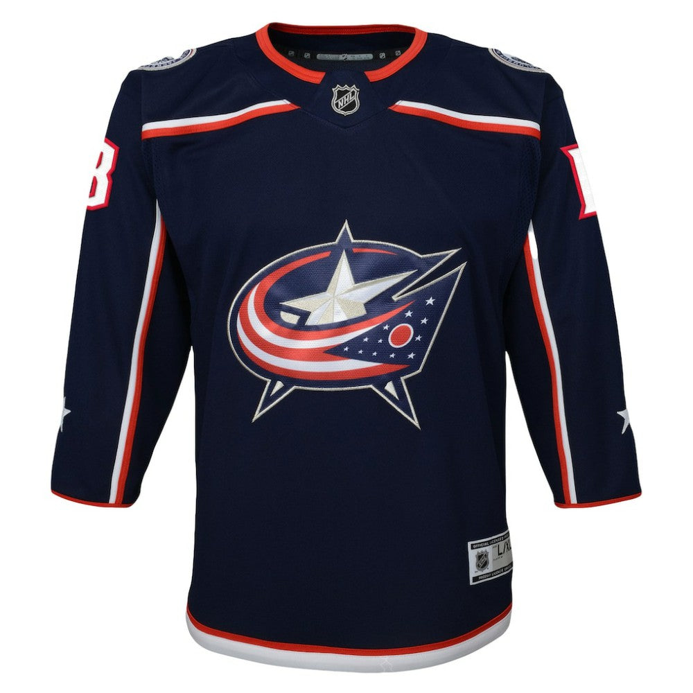 Johnny Gaudreau Columbus Blue Jackets Youth 2022/23 Premier Player Jersey - Navy - NHL 5017483