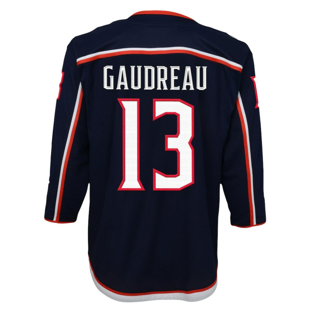 Johnny Gaudreau Columbus Blue Jackets Youth 2022/23 Premier Player Jersey - Navy - NHL 5017483