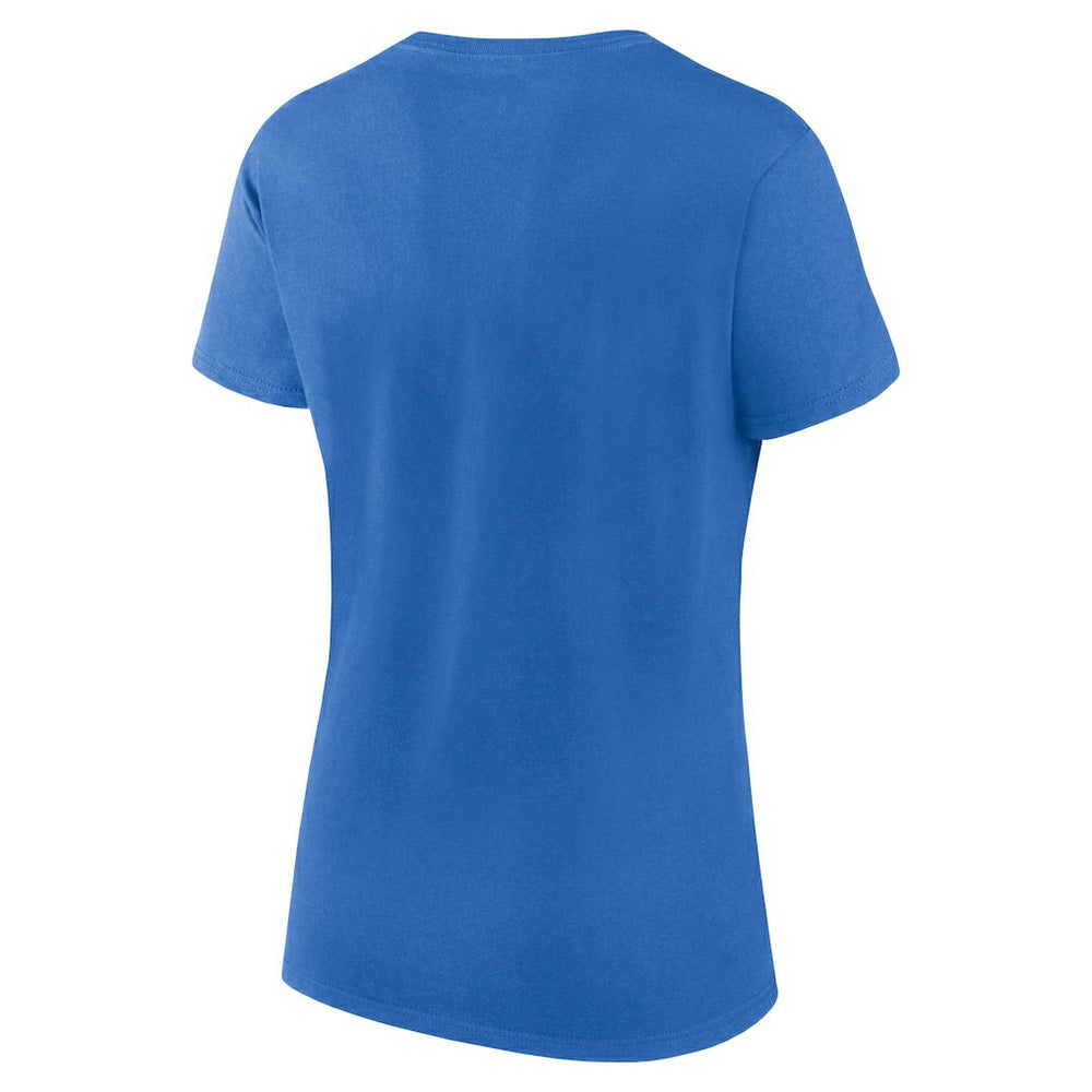 Fanatics Los Angeles Chargers Women's Script T-Shirt & Shorts Lounge Set Powder Blue/Heather Charcoal