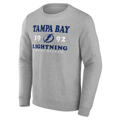 Tampa Bay Lightning Fanatics Fierce Competitor Pullover Sweatshirt - Heather Charcoal - NHL 5017811