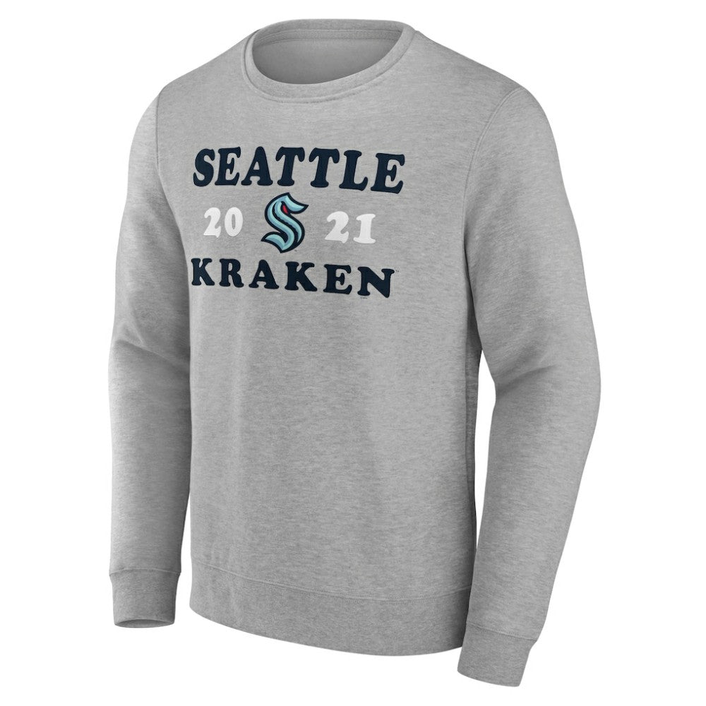 Seattle Kraken Fanatics Fierce Competitor Pullover Sweatshirt - Heather Charcoal - NHL 5017812