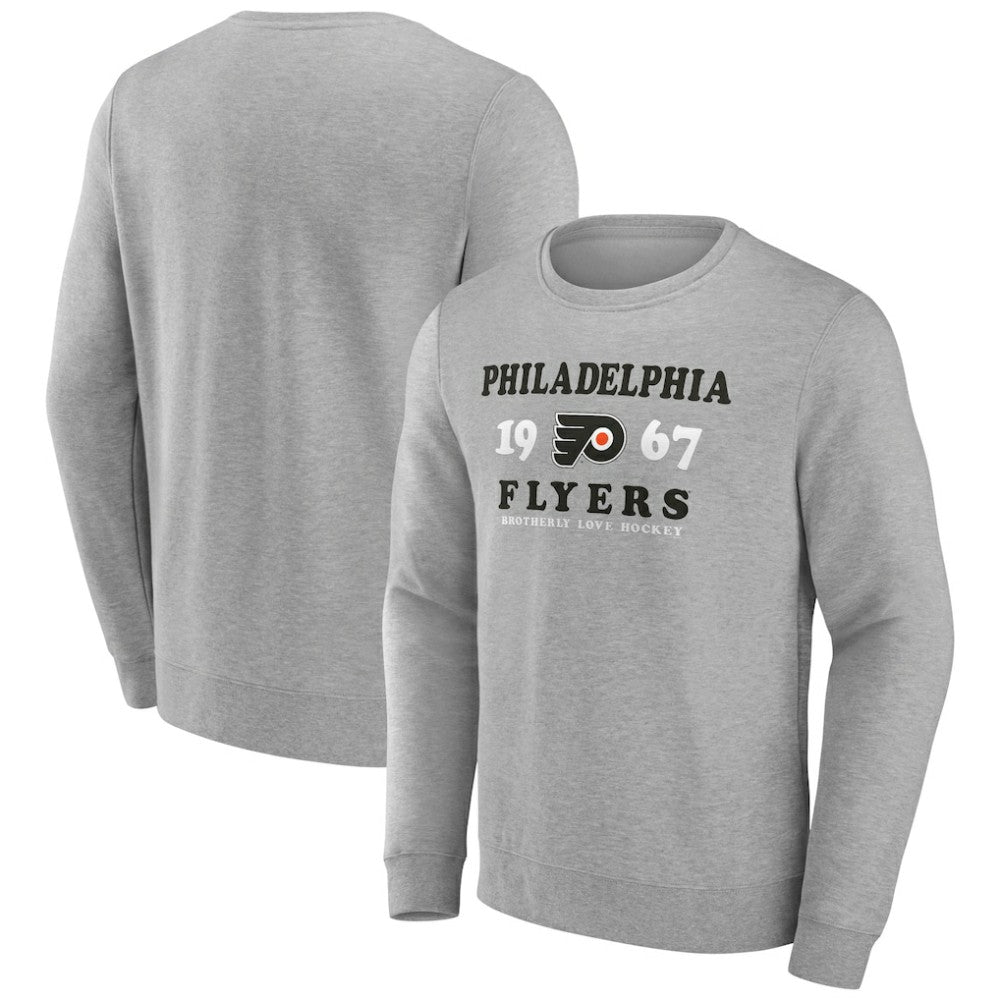 Philadelphia Flyers Fanatics Fierce Competitor Pullover Sweatshirt - Heather Charcoal - NHL 5017817