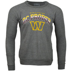 Washington Commanders DC PROPER Signature Raglan Vintage Pullover Sweatshirt Heather Gray