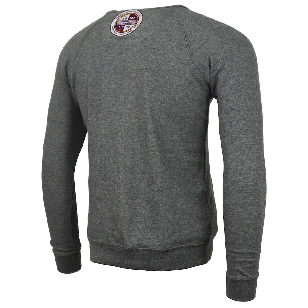 Washington Commanders DC PROPER Signature Raglan Vintage Pullover Sweatshirt Heather Gray