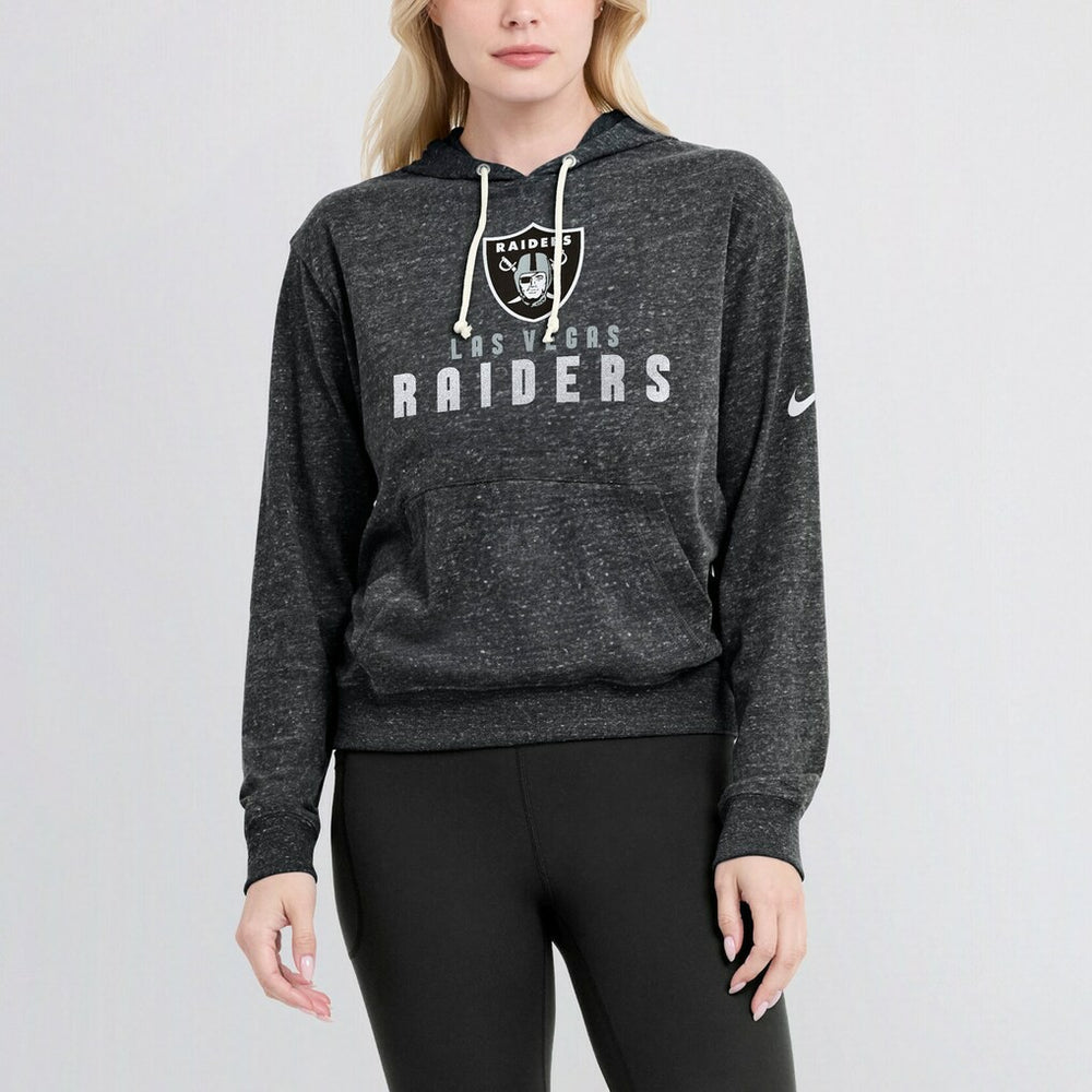 Nike Las Vegas Raiders Women's Gym Vintage Lightweight Pullover Hoodie Black