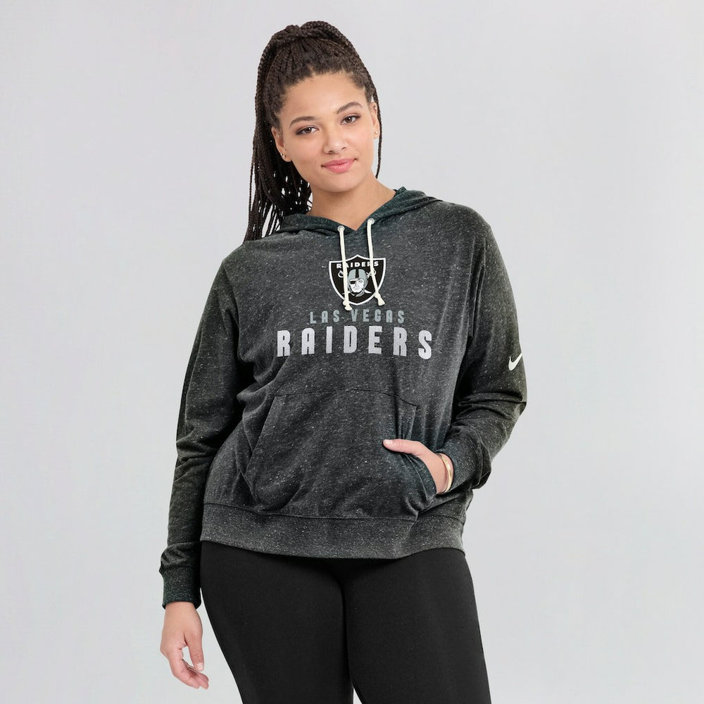 Nike Las Vegas Raiders Women's Gym Vintage Lightweight Pullover Hoodie Black