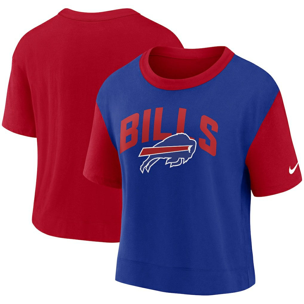 Nike Buffalo Bills Women's High Hip Fashion T-Shirt Red/Royal