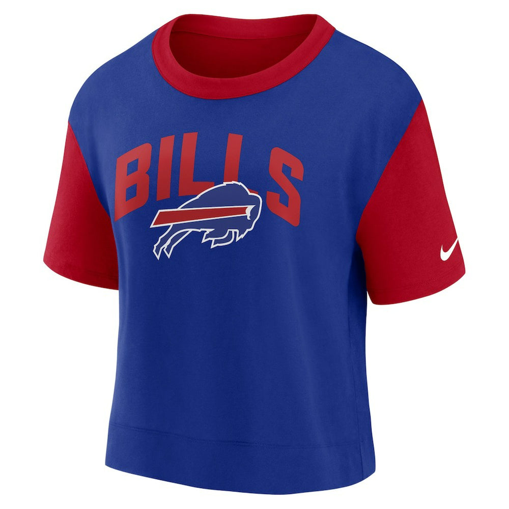 Nike Buffalo Bills Women's High Hip Fashion T-Shirt Red/Royal
