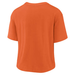 Nike Denver Broncos Women's High Hip Fashion T-Shirt Orange/Navy