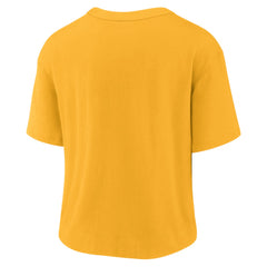 Nike Green Bay Packers Women's High Hip Fashion T-Shirt Gold/Green