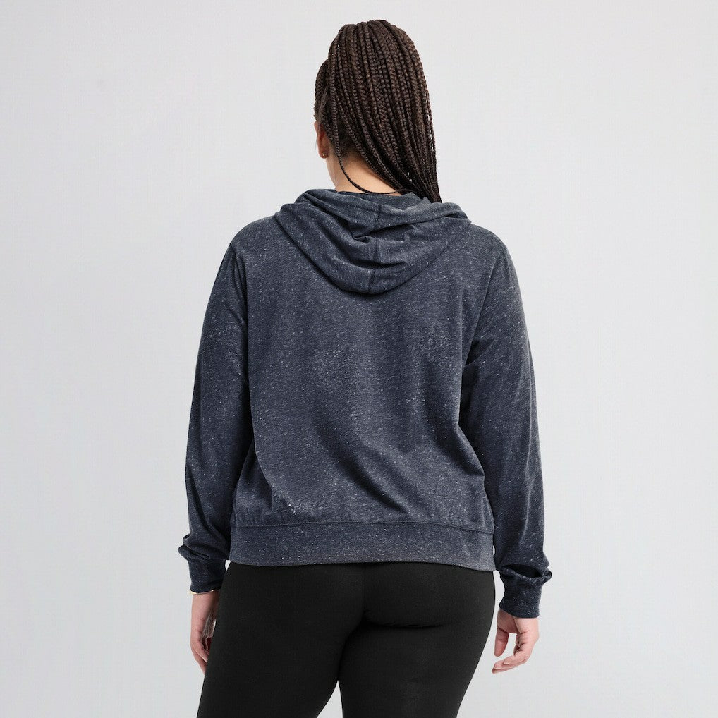 Nike New England Patriots Women's Plus Size Gym Vintage Pullover Hoodie Navy