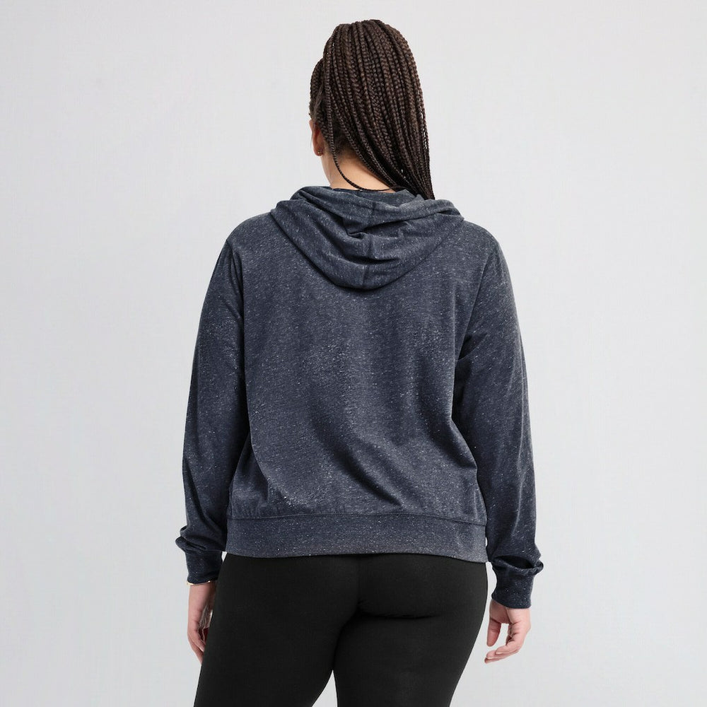 Nike New England Patriots Women's Plus Size Gym Vintage Pullover Hoodie Navy