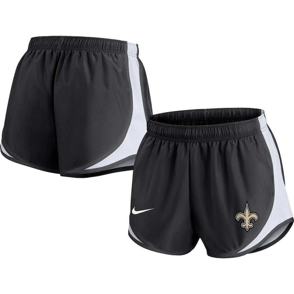 Nike New Orleans Saints Women's Plus Size Tempo Shorts Black