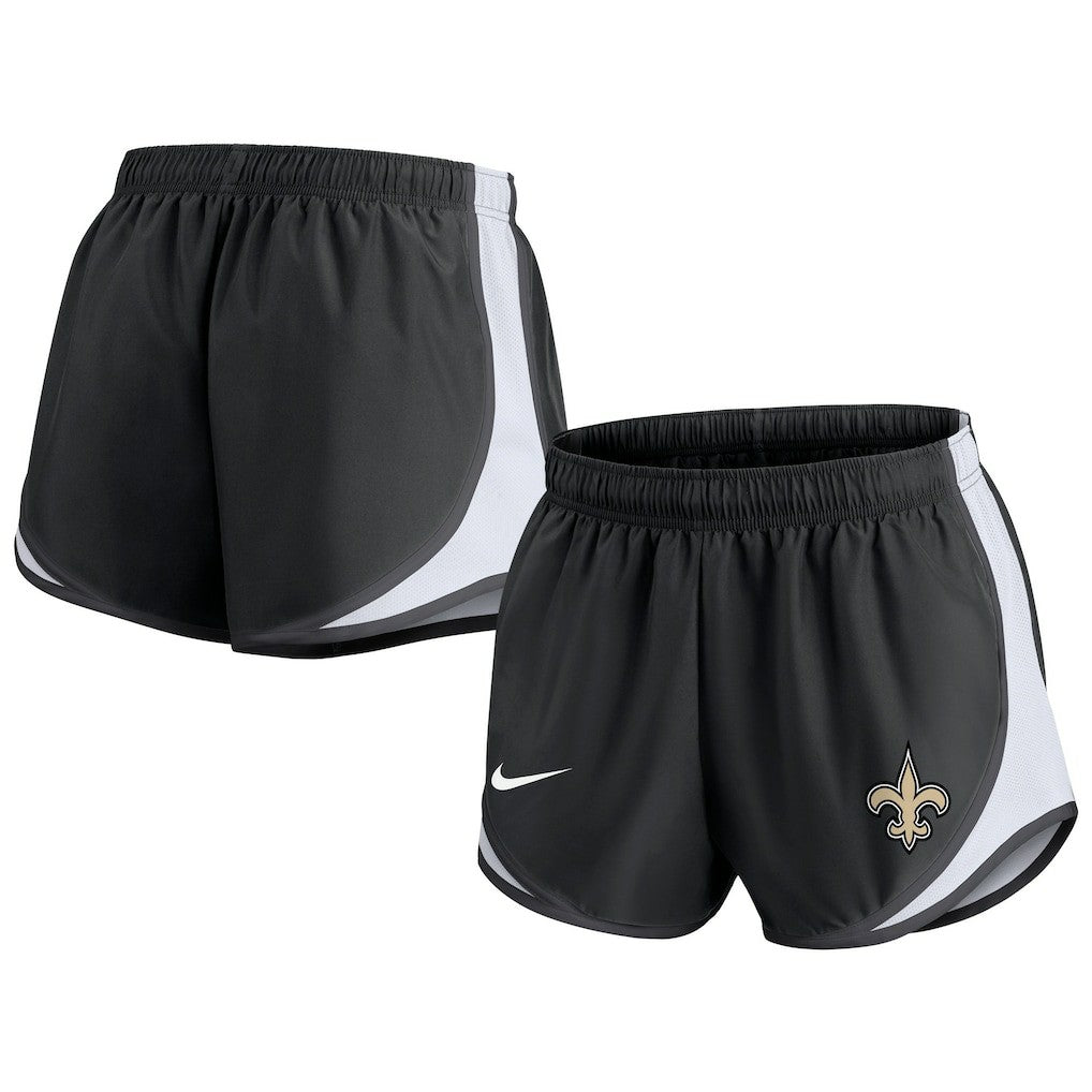 Nike New Orleans Saints Women's Performance Tempo Shorts Black
