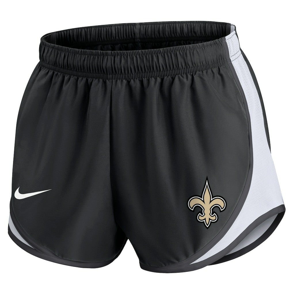 Nike New Orleans Saints Women's Performance Tempo Shorts Black