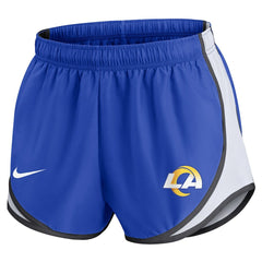 Nike Los Angeles Rams Women's Performance Tempo Shorts Royal