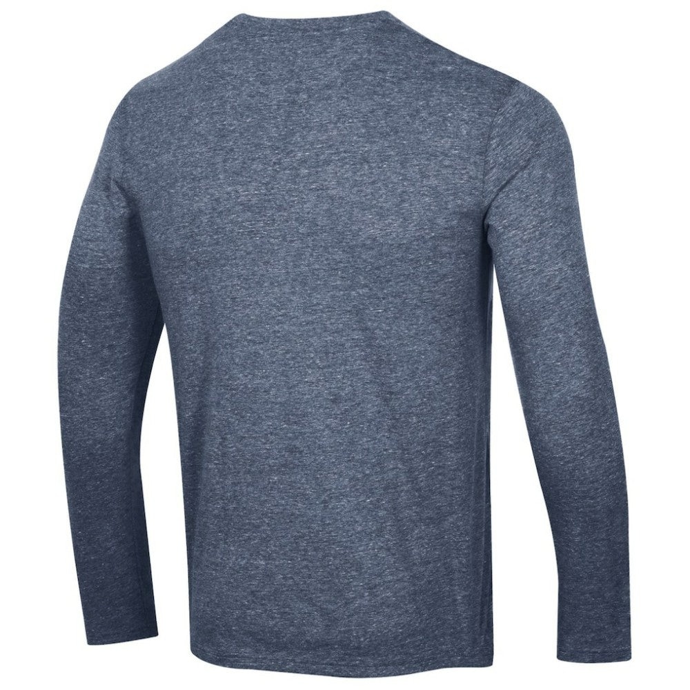 Seattle Kraken Champion Tri-Blend Long Sleeve T-Shirt - Heather Navy - NHL 5020583