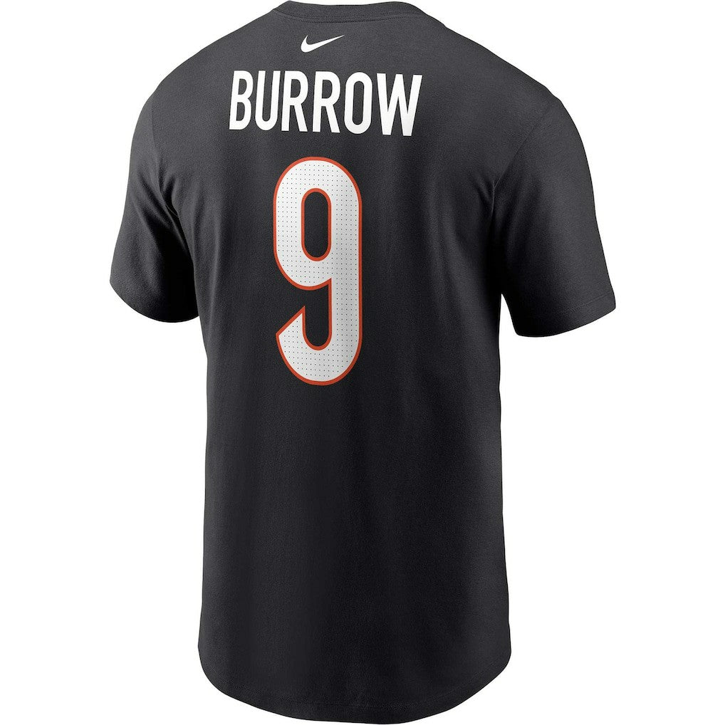 Nike Joe Burrow Cincinnati Bengals Player Name & Number T-Shirt Black
