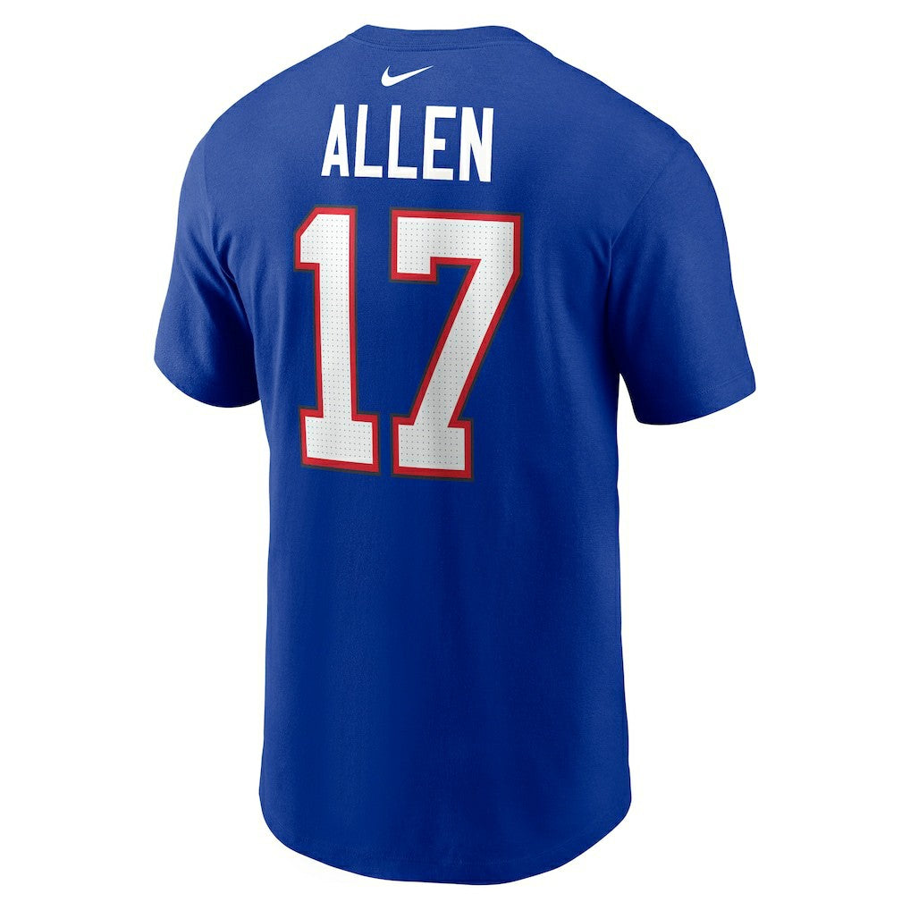 Nike Josh Allen Buffalo Bills Player Name & Number T-Shirt Royal