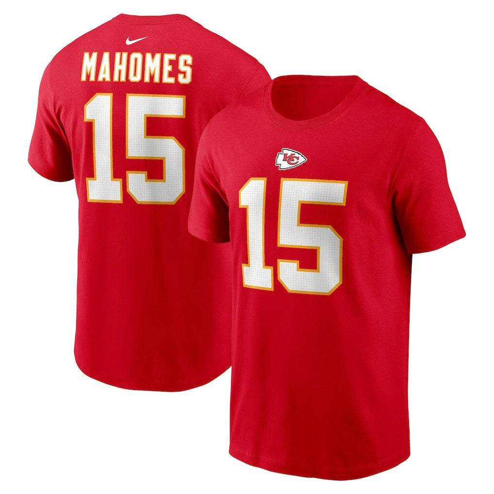 Nike Patrick Mahomes Kansas City Chiefs Player Name & Number T-Shirt Red