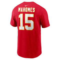 Nike Patrick Mahomes Kansas City Chiefs Player Name & Number T-Shirt Red