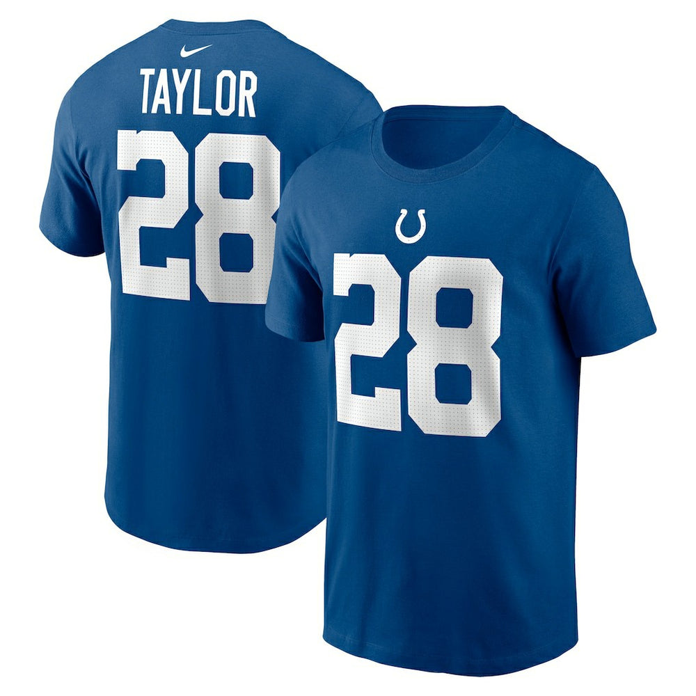 Nike Jonathan Taylor Indianapolis Colts Player Name & Number T-Shirt Royal